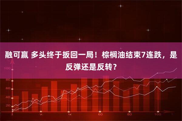融可赢 多头终于扳回一局！棕榈油结束7连跌，是反弹还是反转？