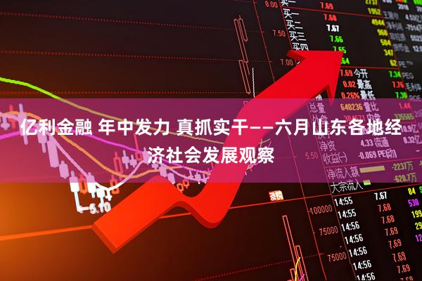 亿利金融 年中发力 真抓实干——六月山东各地经济社会发展观察